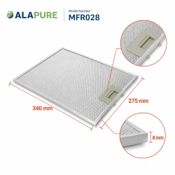 Alapure Metaalfilter geschikt voor Inventum 40600909001 340x275mm