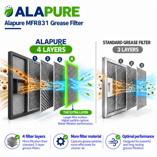 Alapure Metaalfilter geschikt voor Siemens 11043267