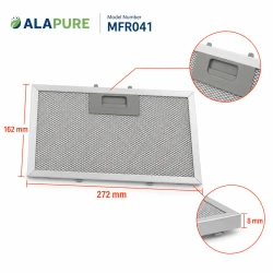 Alapure Metaalfilter geschikt voor Klarstein 10034877 272x162mm