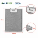 Alapure Metaalfilter geschikt voor Novy 315x230mm 506-8030