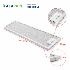 Alapure Metaalfilter geschikt voor Constructa 352813 / 00352813 445x175mm