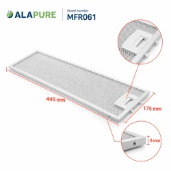 Alapure Metaalfilter geschikt voor Junker 352813 / 00352813 445x175mm