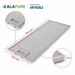 Alapure Metaalfilter geschikt voor Blaupunkt 11022474 482x192x8mm