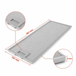Bosch Metaalfilter 11022474 482x192x8mm 