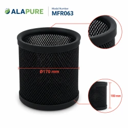 Alapure Metaalfilter geschikt voor Electrolux 4055380499 170x180mm