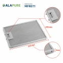 Novy Metaalfilter 508-9008 / 6200020 315x270x9mm van Alapure MFR071