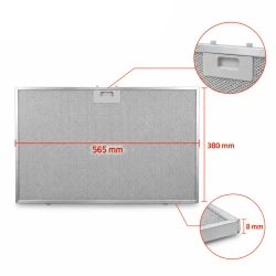 Hotpoint-Ariston Metaalfilter 488000302744 565x380x8mm 
