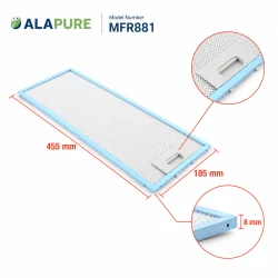 Alapure Metaalfilter geschikt voor Juno 4055241147 455x185x8mm