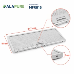 Alapure Metaalfilter geschikt voor Neff 11004995 317x159x8mm