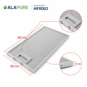 Alapure Metaalfilter geschikt voor Siemens 11022472 382x192x8mm