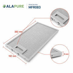 Alapure Metaalfilter geschikt voor Siemens 11022472 382x192x8mm