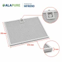 Alapure Metaalfilter geschikt voor Electrolux 4055382990 314x253mm