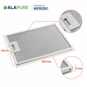 Alapure Metaalfilter geschikt voor Novy 508-900890  350x244mm