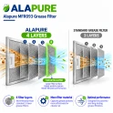 Alapure Metaalfilter geschikt voor Zanussi 50286533000 160x424mm (2st.)