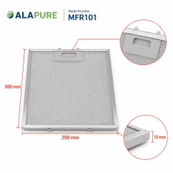 Alapure Metaalfilter geschikt voor Amica 1006926 300x250x8mm