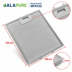 Alapure Metaalfilter geschikt voor Gorenje 127036 320x258x8mm