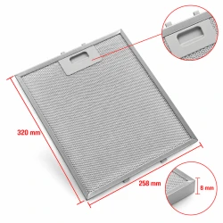 Gorenje Metaalfilter 127036 320x258x8mm