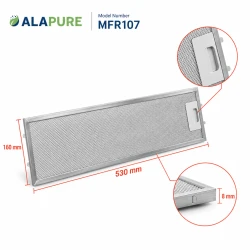 Alapure Metaalfilter geschikt voor Juno 50289526001 530x160x8mm