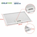 Alapure Metaalfilter geschikt voor AEG 80877228 182x284mm