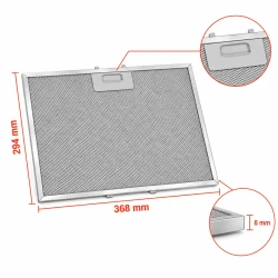 Hotpoint-Ariston Metaalfilter 481248088071 294x368mm 