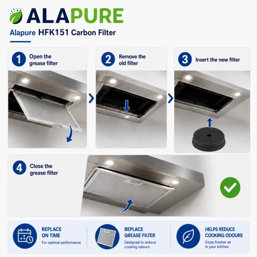 Alapure Koolstoffilter geschikt voor Cooke & Lewis 815190 / CARBFILT1