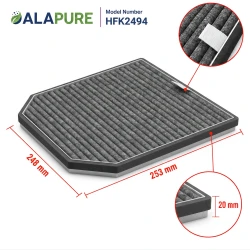 Alapure HFK2494 Geschikt voor Miele Koolstoffilter DKF9-P