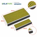 Alapure CleanAir Plus Koolstoffilter geschikt voor Bosch 11041790 / DWZ0AK0A0