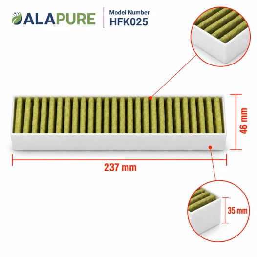 Alapure CleanAir Plus Koolstoffilter geschikt voor Neff 17005512 / Z92WWB1X6