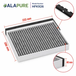 Alapure CleanAir Koolstoffilter geschikt voor Siemens 11049701 / LZ53251