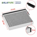 Alapure CleanAir Koolstoffilter geschikt voor Neff 17006616 / Z51DXB1X4