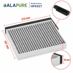 Alapure CleanAir Koolstoffilter geschikt voor Siemens 17006795 / LZ10DXA00 / 11022296