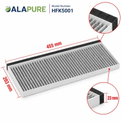 Alapure CleanAir Koolstoffilter geschikt voor Bosch 17006590 / DWZ1IT1B4