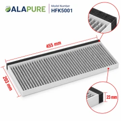 Alapure CleanAir Koolstoffilter geschikt voor Siemens 17006837 / 11025805 / LZ45510