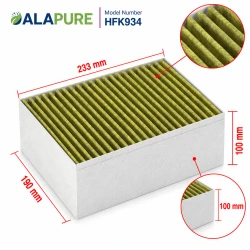 Alapure CleanAir Plus Koolstoffilter geschikt voor Bosch 17004083 / DZZ1XX1B6