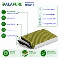 Alapure HFK041 CleanAir Plus Koolstoffilter geschikt voor 11034226 / 17004035 / DIZ1JX1B6 / 17004041 / LZ21JXB16 (3 St.)