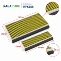 Alapure CleanAir Plus Koolstoffilter geschikt voor Siemens 11042136 / 17005388 / LZ10AFA00 (set)