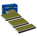 Alapure geschikt voor Bosch CleanAir Plus Koolstoffilter DWZ1BK1I6 / 17008032 (3st.)