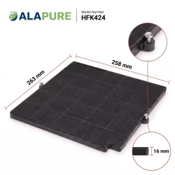 Alapure HFK424 Koolstoffilter geschikt voor 50288593002 / Type F16 / AFFCAF16CS / KFMK-6