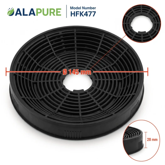 Alapure Koolstoffilter geschikt voor Leisure KF971100007 / KF9189204771 (2 St.)
