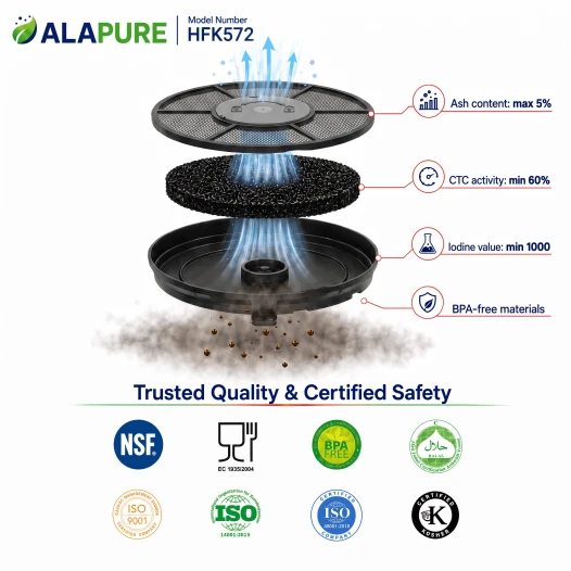 Alapure Koolstoffilter geschikt voor Privileg Type 48 / 484000008783