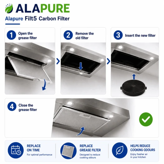 Alapure Koolstoffilter geschikt voor B&Q CARBFILT5 / ART00809
