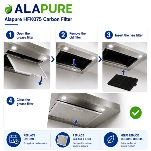 Alapure Koolstoffilter geschikt voor Constructa 00744075 / 744075