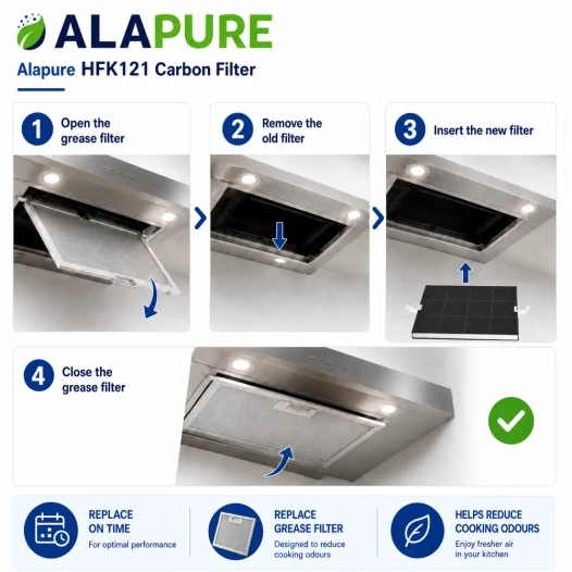 Alapure HFK121 Koolstoffilter geschikt voor 351210 / 00351210 / DHZ5160 / CD96965001 / Z5114X0