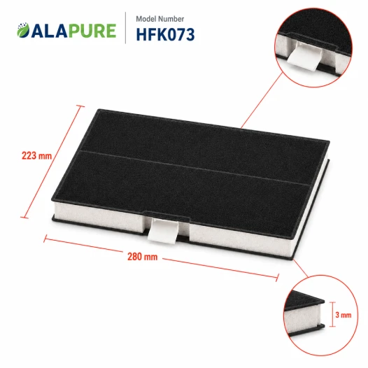 Alapure Koolstoffilter geschikt voor Bosch 00744073 / 744073 / DHZ5285