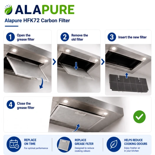 Alapure Koolstoffilter geschikt voor Zanussi MCFB82ST / 9029865806 