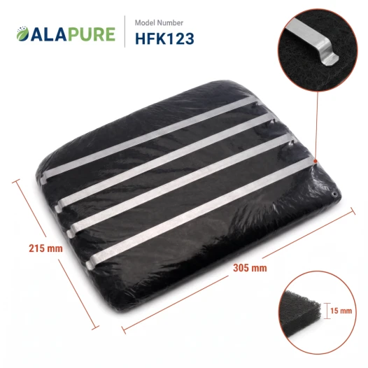 Alapure Koolstoffilter geschikt voor DeDietrich 71X0704 (2St.)