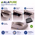 Alapure Koolstoffilter geschikt voor DeDietrich 71X0704 (2St.)