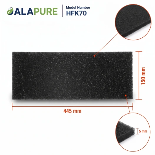 Alapure koolstoffilter geschikt voor DeDietrich Koolstoffilter DHK306AP1