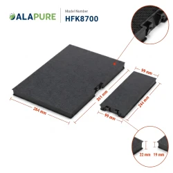 Alapure CleanAir Plus Koolstoffilter geschikt voor Neff 11041790 / Z51AIA0X0