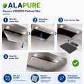 Alapure CleanAir Plus Koolstoffilter geschikt voor Neff 11018700 / Z51AIA0X0